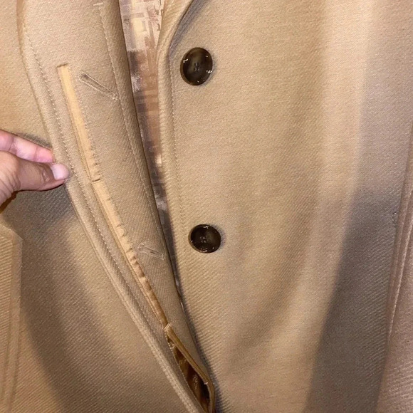 Boss Coluise Wool Blend Coat Camel Size 12 - Picture 12 of 12